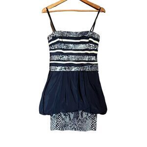 BCBGMAXARZIA Milo sequin strapless mini dress